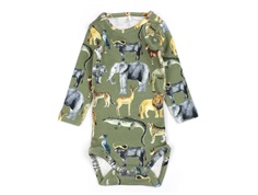 Name It oil green animal print body